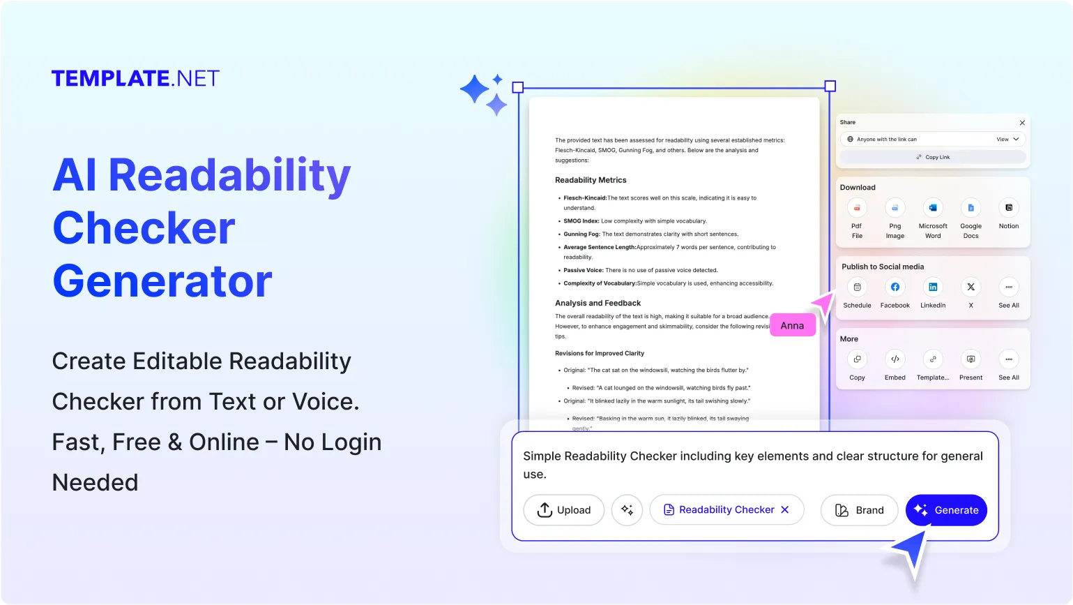 Free AI Readability Checker, Free Online Readability Analyzer